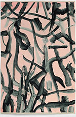 Abstract garden painting Storm Tharp on exhibition at PDX Contemporary Art in Portland, OR, May 22 - June 30, 2022, 052822
