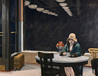 Artwork by Edward Hopper on exhibition at Whitney Museum of American Art in NYC, October 19 - March 5, 2023, 101822