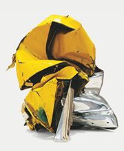 Sculpture by John Chamberlain on exhibition at Hauser and Wirth in Los Angeles, CA, August 4 - October 2, 2022, 072722