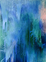 Abstract painting by Katherine Boxall on exhibition at Jerald Melberg Gallery in Charlotte, NC, September 17 - October 22, 2022, 091622