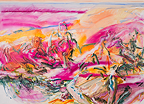 Painting Kylie Manning on exhibiiton at Pace Los Angeles in Los Angeles, CA, September 16 - October 29, 2022, 090622