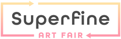 Superfine Art Fair logo, next event October 12 - 17, 2023 in Los Angeles