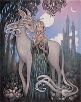 Unicorn artwork by Amy Sol available from Corey Helford Gallery in Los Angeles, CA, January 2023, 010523