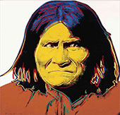 Geronimo print by Andy Warhol available from Broschofsky Galleries, Ketchum, Idaho, October 2022, 102322