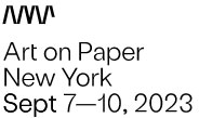 Art on Paper, New York logo next fair September 7 - 10, 2023