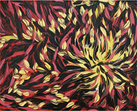 Abstract floral painting by Bill Stone, title, Spark available from Zatista.com, 122122