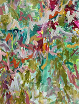 Abstract painting by Darlene Watson, title Sassy As Salt Water Taffy 02, available from Zatista.com, 010923