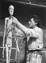 Photograph of Alberto Giacometti by Ernst Scheidegger on exhibition at the Museum of Fine Arts in Houston, Texas, November 13 - February 12, 2023, 110522