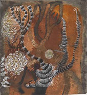 Abstract painting by Izabella Ortiz on exhibition at Cavin-Morris Gallery in New York, November 10 - January 28, 2023, 010523