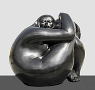 Sculpture by Jorge Jimenez Deredia on exhibition in Miami at Maurice A. Ferre Park, through March 31, 2023, 111122