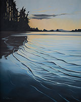 Seascape painting by Lisa McShane available from Smith and Valle in Edison, WA, November 2022, 110222