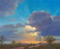 Landscape painting by Lucy Dickens available from Xanadu Gallery in Scottsdale, 101622