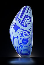 Glass sculpture by Preston Singletary available from Stonington Gallery in Seattle, WA, December 2022, 110222