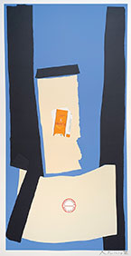 Lithography print by Robert Motherwell available from Greg Kucera Gallery in Seattle, WA, December 2022, 110322