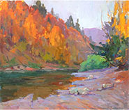 Autumn painting by Sergei Chernyakovsky, title, Autumn harmony available from Zatista.com, 102322