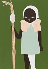 Painting by Asuka Anastacia Ogawa on exhibition at Blum & Poe in Los Angeles, CA, March 11 - April 15, 2023, 030723