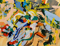 Abstract painting by David Moore Jr. available from Kolman and Reeb Gallery, Minneapolis, Minnesota, January 2023, 011623