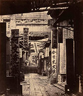 1860 photograph by Felice Beato taken in Canton, China on exhibition at Peabody Essex Museum in Salem, MA, through April 2, 2023, 012523