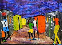 Artwork by Fortune Sitole on exhibition at Roth Taylor Fine Art in Culver City, CA, March 2 - April 1, 2023, 030723
