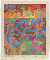 Artwork by George Morrison available from Bockley Gallery in Minneapolis, Minnesota, November 2022, 011623
