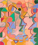 Abstract painting by Heather Brown on exhibition at Emma Gray HQ Gallery in Santa Monica, CA, January 28 - March 11, 2023, 021523