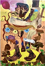 Painting by JJ Pinckney available from Jenkins Johnson Projects in Brooklyn, April 2023, 020323