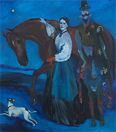 Painting by Joshua Petker on exhibition at Anat Ebgi Fountain in Los Angeles, CA, January 28 - March 11, 2023, 010623