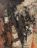 Abstract painting by Kathleen Gemberling Adkison, available from Art-Collecting.com, 012123
