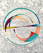 Works on paper by Kiki Gaffney on exhibition at Pentimenti Gallery in Philadelphia, Pennsylvania, January 14 - March 4, 2023, 011223