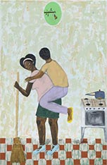Painting by Larissa de Souza on exhibition at Albertz Benda in New York, February 9 - March 18, 2023, 021523