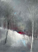 Winter landscape painting by Lesa Chittenden Lim available from F.A.N. Gallery in Philadelphia, Pennsylvania, January 2023, 011223