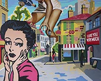 Artwork by Melissa Sims on exhibition at TEW Galleries in Atlanta, GA, February 10 - March 11, 2023, 020423
