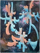 Painting by Rochelle Voyles on exhibition at Paradice Palase in Brooklyn, December 13 - March 5, 2023, 020323