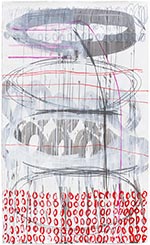 Artwork by Sara Siestreem available from Elizabeth Leach Gallery in Portland, Oregon, February 2023, 020423