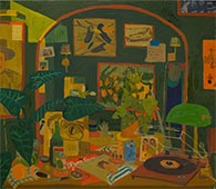 Painting by Sophie Treppendahl on exhibition at Philip Martin Gallery in Los Angeles, CA, January 7 - February 11, 2023, 010623