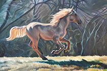Horse painting by Susan Sheets on exhibition at Archway Gallery in Houston, January 7 - February 2, 2023, 010623