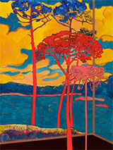 Painting by Whitney Bedford available from Vielmetter Los Angeles, February 2023, 012723