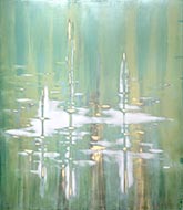 Abstract painting by Audra Weaser on exhibition at Patricia Rovzar Gallery in Seattle, WA, May 3 - 27, 2023, 053123