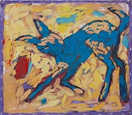 Painting by Gaylen Hansen on exhibition at Linda Hodges Gallery in Seattle, WA, June 1 - 30, 2023, 053123