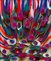 Abstract painting by Giacinto Occhionero on exhibition at Kristen Lorello in New York, April 18 - May 20, 2023, 051623