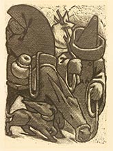 Lithograph by Jean Charlot on exhibition at Davidson Galleries in Seattle, May 5 - July 1, 2023, 050423