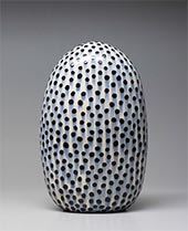 Glazed ceramic by Jun Kaneko available from Traver Gallery in Seattle, WA, June 2023, 050423