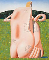 Painting by Leo Park on exhibition at The Hole Gallery in New York, April 29 - June 17, 2023, 050223