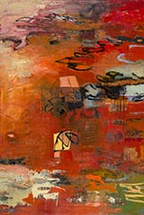 Abstract painting by Leslie Allen on exhibition at Seager Gray Gallery in Mill Valley, CA, April 1 - 30, 2023, 040723