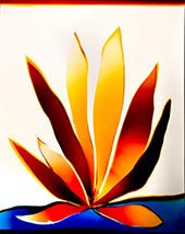 Color photogram by Liz Nielsen on exhibition at Danziger Gallery in Santa Monica, CA, April 29 - June 17, 2023, 050823