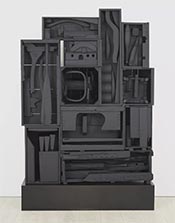 Artwork by Louise Nevelson on exhibition at Pace Gallery in Los Angeles, CA, March 4 - April 22, 2023, 041223