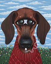 Painting by Robert Pokorny on exhibition at Steve Turner in Los Angeles, CA, April 29 - May 27, 2023, 050823