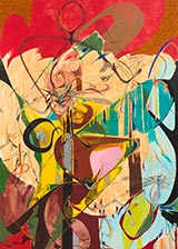 Abstract painting by Theresa Chromati available from Jessica Silverman in San Francisco, May 2023, 042023