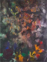Abstract painting by Joe Ray on exhibition at Bortolami Gallery in New York, May 12 - June 17, 2023, 050223