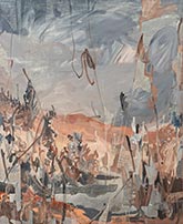 Painting by Ricardo Cabret on exhibition at Kohn Gallery in Los Angeles, CA, May 6 - June 17, 2023, 050623